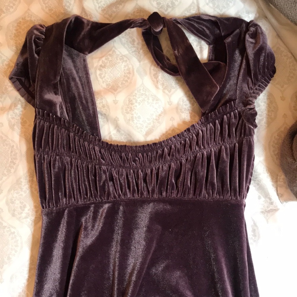 Free people purple velvet dress